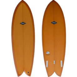 retro-twin-fin-fish-surfboard-tinted-resin-burnt-orange